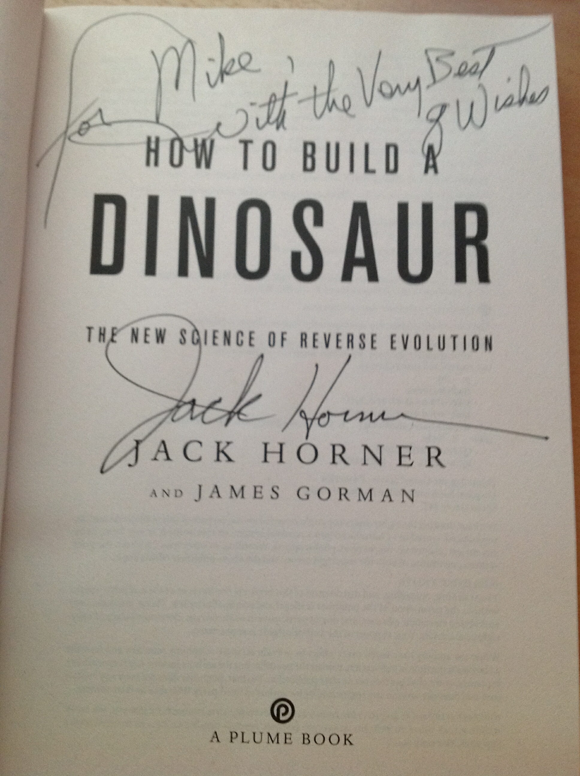 Jack Horner's Book