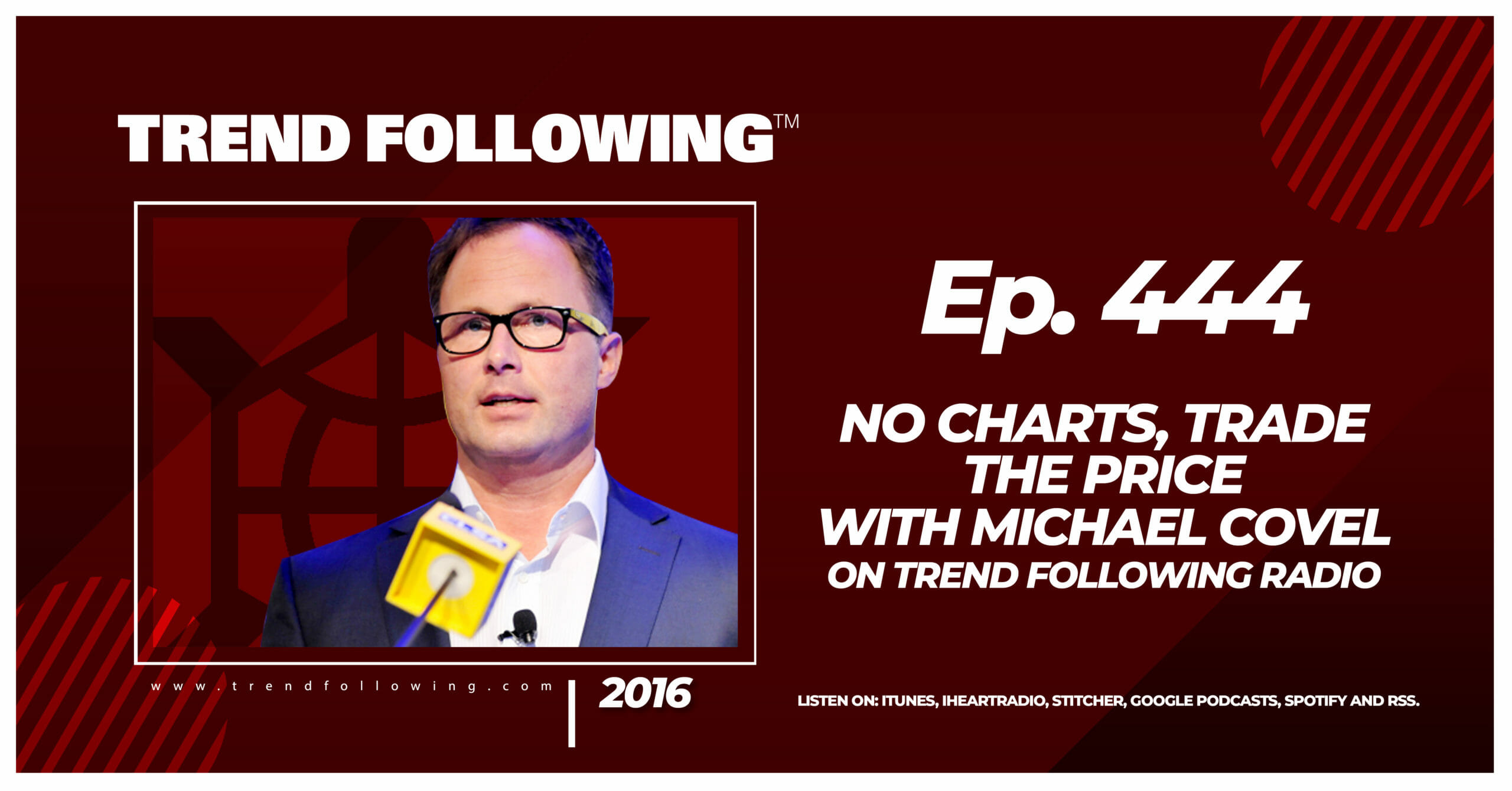 No Charts, Trade the Price with Michael Covel on Trend Following Radio