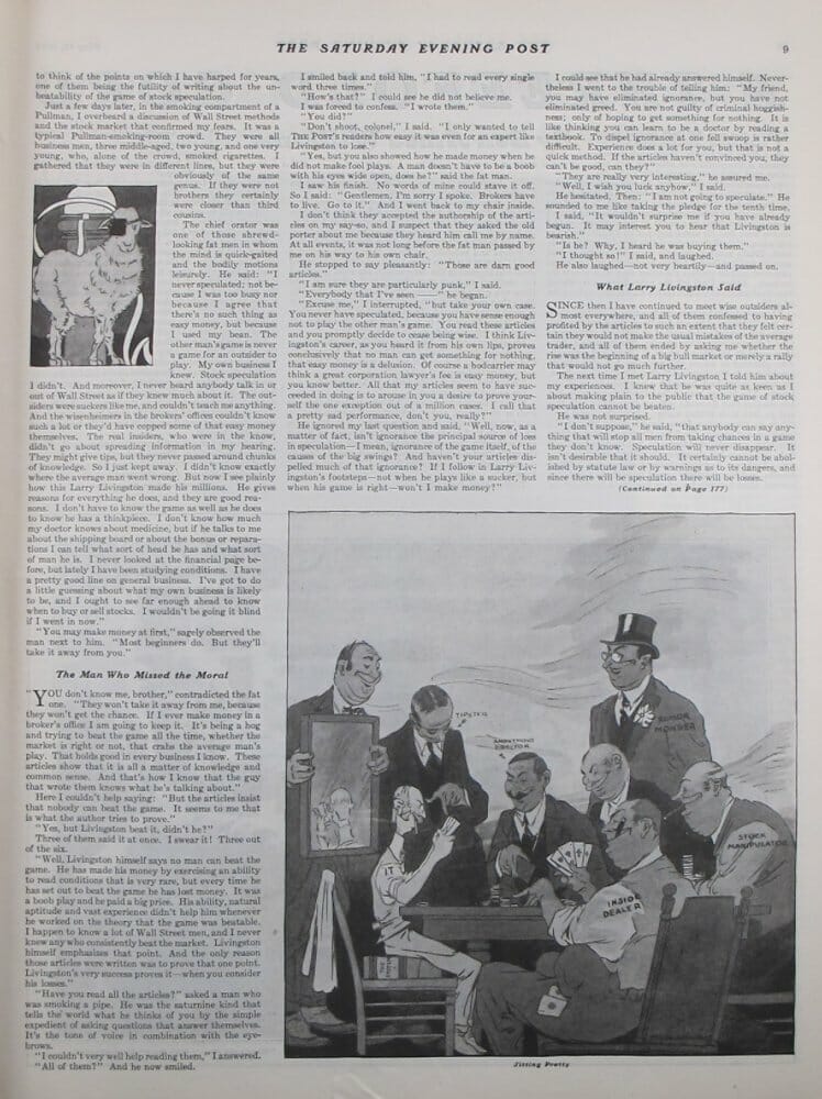 Reminiscences of a Stock Operator in The Saturday Evening Post